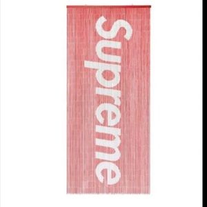 SUPREME BAMBOO BEADED CURTAIN RED DEADSTOCK NEW IN BOX FW17